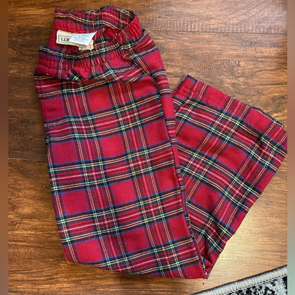 L.L. Bean Kids' Red Plaid Pants